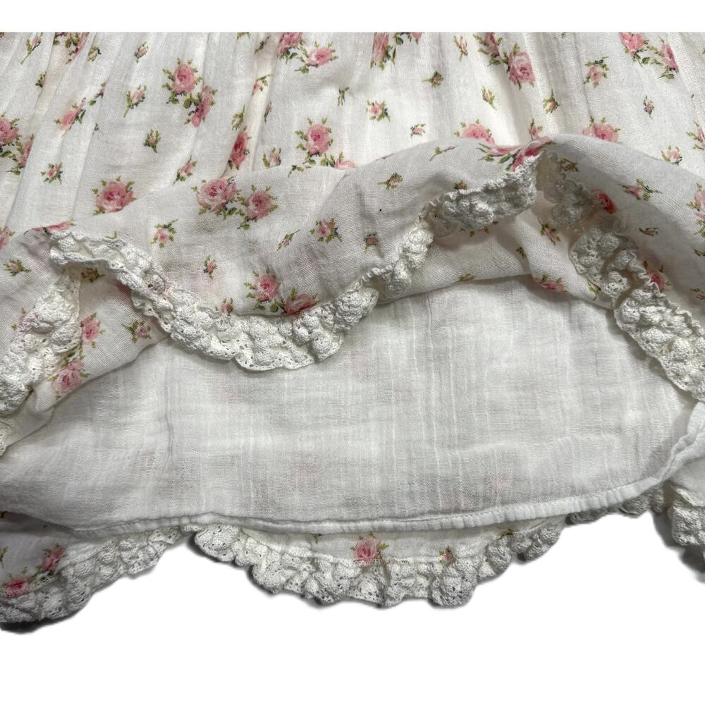 Ralph Lauren Denim & Supply white Sundress 100% Cotton gauze floral print Size L - Picture 11 of 13
